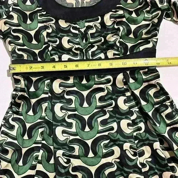 Vintage Diane Von Furstenberg Steffi Chain Link Silk Evening Empire Dress Size 2 - Picture 13 of 16